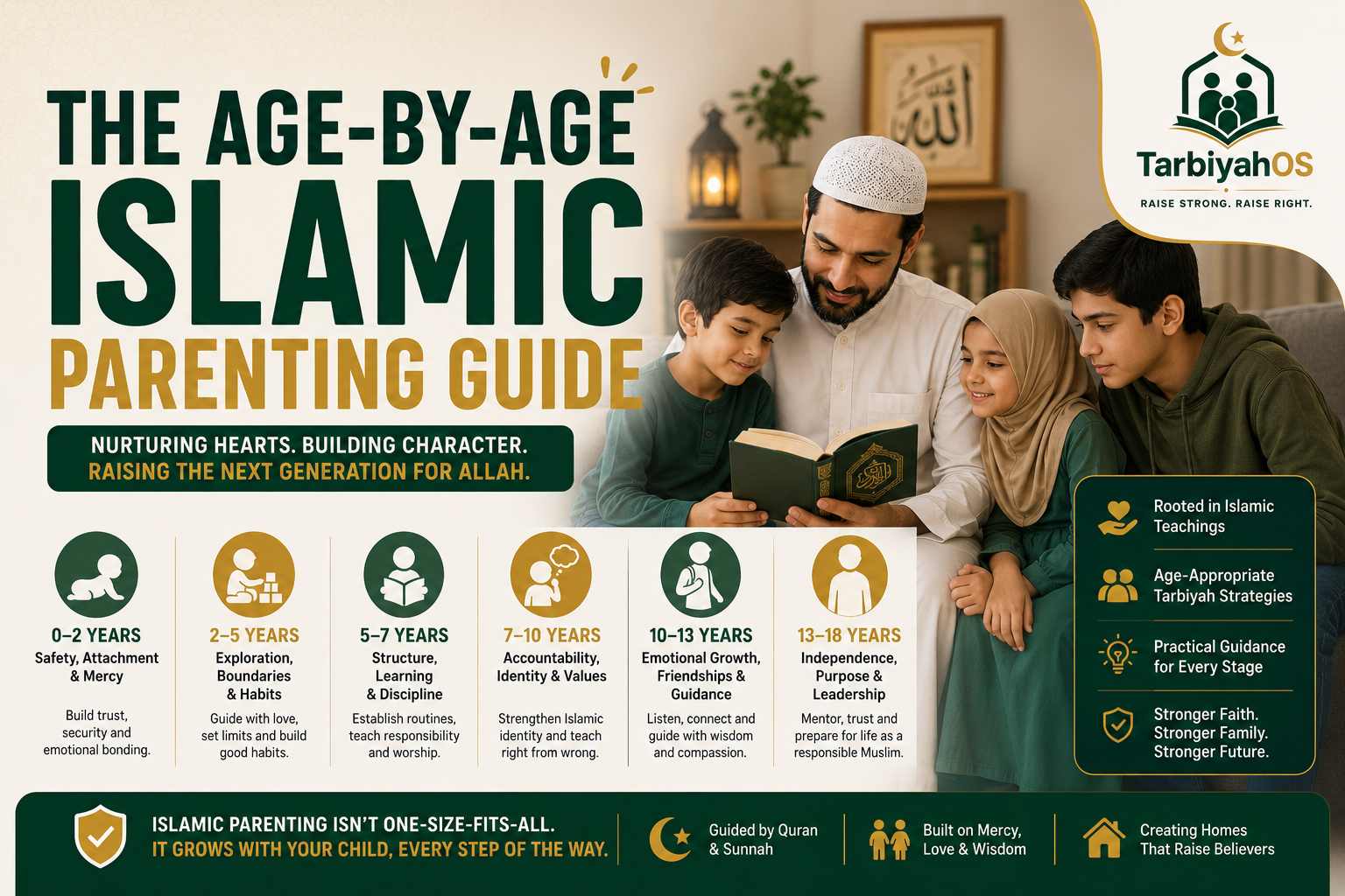 The Age-by-Age Islamic Parenting Guide Every Muslim Parent Needs